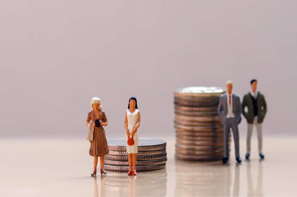 Men and women. The concept of the gender pay gap